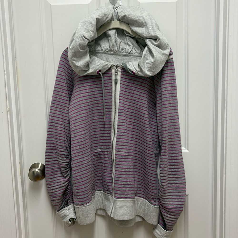 Lululemon Reversible Oversized Hooded‎ Zipper Sweatshirt